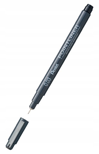 PENTEL Pointliner 0,03 čierne kresliace pero