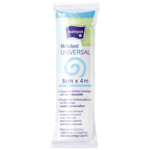 MATOLAST Universal Nesterilný elastický obväz so zeleným zapínaním, 8 cm x 4 m