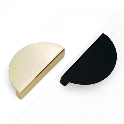 MOON GOLD BRÚSOVANÝ GLAMOUR MODERNÝ NÁBYTOK ÚCHYTKA 64/96 mm - POLkruh
