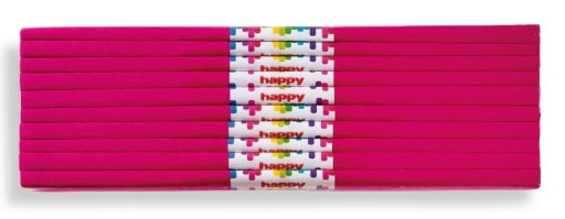 CRIPPED hodvábny papier 50x200cm amarant 10 kusov HAPPY COLOR