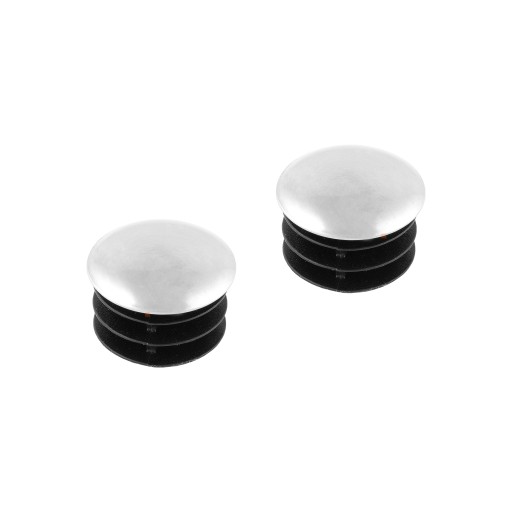 Plochá koncovka pre 25mm rúrku - chróm