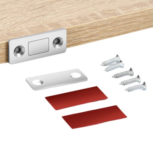 ZÁPADKA MAGNETICKÉHO ZÁMKU NÁBYTOK MAGNET STRIEBORNÁ