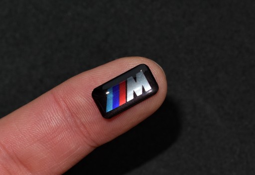 Nálepka BMW M-Power 3D, logo odznak na ráfikoch, volant 17x9 chróm 1 ks.