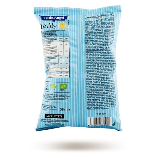 Mini TEDDY kukuričné chrumky, mrkva a tekvica, od 7 mesiacov, GELFREE. BIO 30
