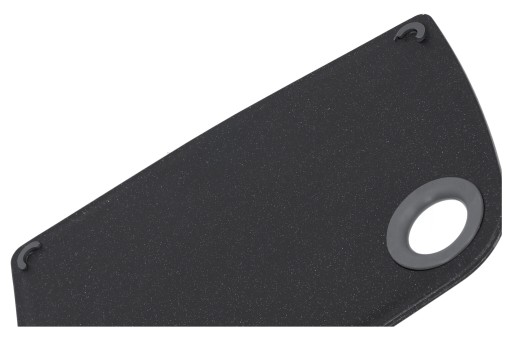 KUCHYŇSKÁ DOSKA NA KRAJENIE Z PLASTU 24x16 CM ČIERNA MALÝ PROTIŠMYK