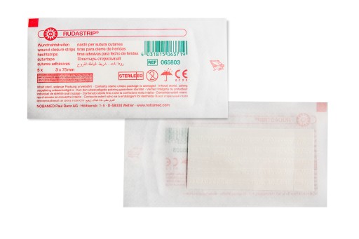 PRÚŽKY UZATVÁRANIA RAN = STERI PRÚŽKY 3x75mm 5 ks