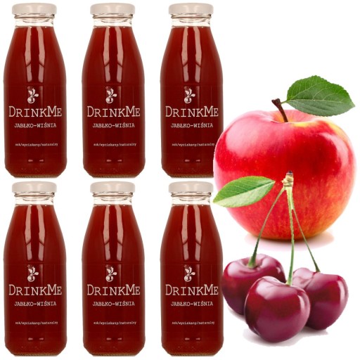 Jablčná čerešňová šťava čerešňová šťava Drinkme 250ml