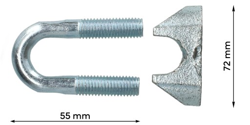 16 mm káblová príchytka pre oceľové laná
