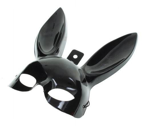 PLAYBOY MASK zajačik čierny hefner so zajačími uškami