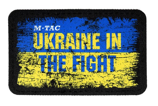 PATCH Ukrajina v boji 80X50 mm M-Tac VELCRO