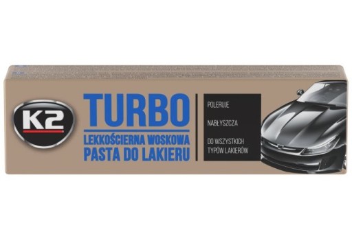 K2 TURBO ĽAHKÁ BRÚSNA NANO VOSKOVÁ PASTA NA LEŠTENIE ŠKRABANCOV PRE ŠKRABANINY 120G
