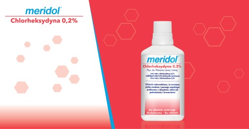 meridol CHX ústna voda s chlórhexidínom 0,2% 300 ml