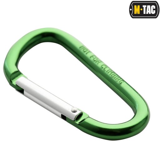 TAKTICKÁ KARABÍNA 8 cm HLINÍKOVÁ M-TAC OLIVOVÁ