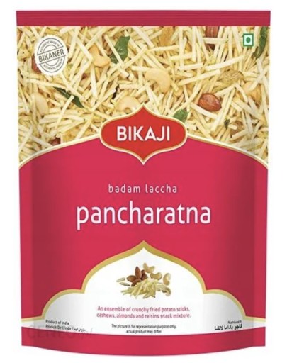 Bikaji badam laccha Pancharatna indický snack 200g