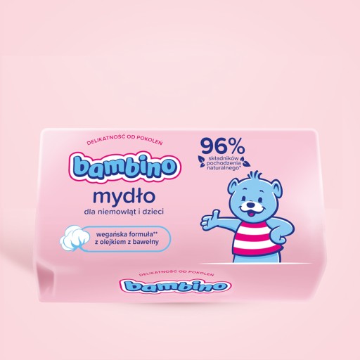 BAMBINO mydlo pre deti a bábätká s lanolínom