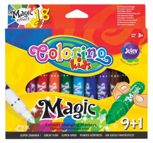 Colorino fixy, fixky, magické fixky, 10 farieb