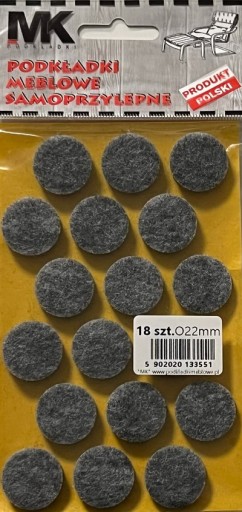 PLSTENÉ PODLOŽKY PRE NÁBYTkové STOLIČKY STOL FI 22mm