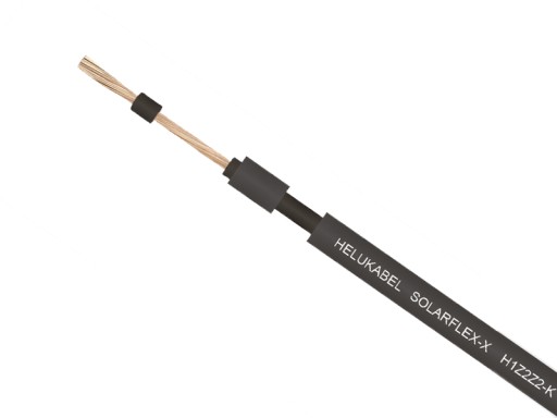 KÁBEL SOLÁRNY H1Z2Z2-K 1x6mm2 čierny 1m