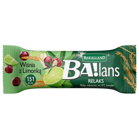 BAKALLAND BA! Višňová tyčinka s limetkou 38 g