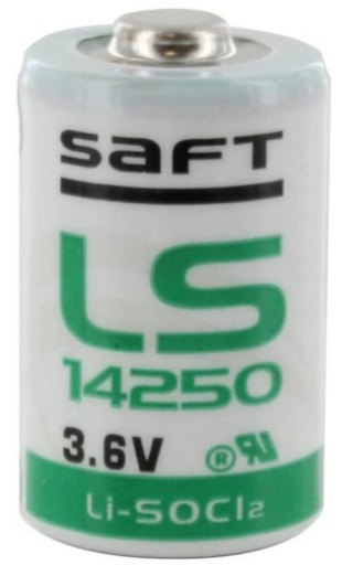 1x SAFT lítiová batéria LS14250 14250 3,6V 1/2AA