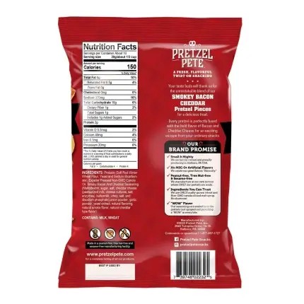 Pretzel Pete Pieces Smoky Bacon Cheddar