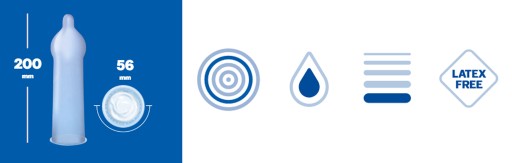 Kondómy DUREX REAL FEEL, nelatexové, bez latexu, koža na kožu, 3 ks.