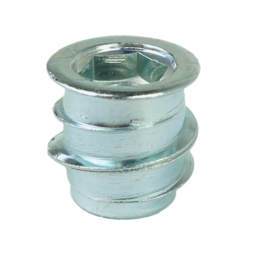 10x M6 x 12 mm nástrčná vložka, nábytková vložka do dreva, s imbusovým kľúčom 6