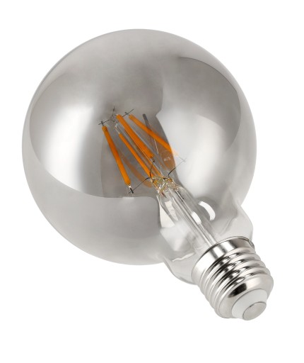 E27 LED žiarovka 4W 200lm 2200K Filament Smoke G95 Warm Color