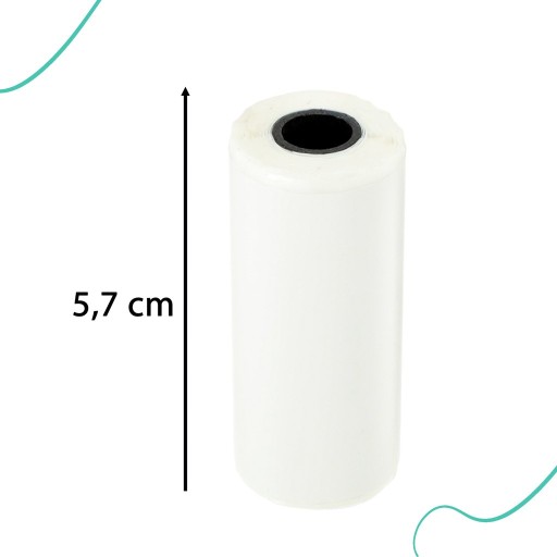 5x ROLKA TERMOLEPIACIEHO PAPIERA PRE VLOŽKY DRUKUS 5 kusov