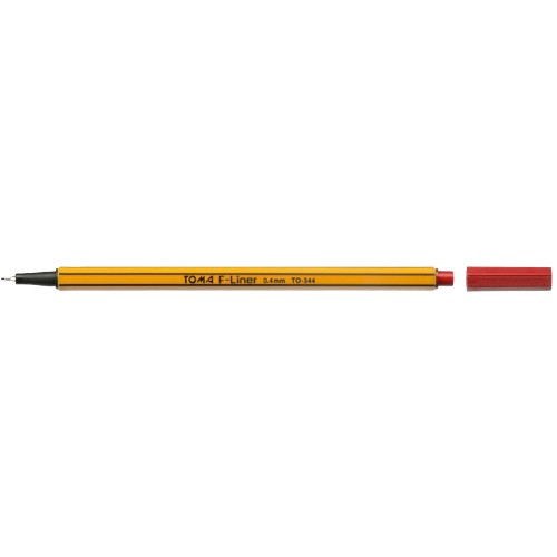 TOMA FINNER 0,4MM ČERVENÁ F-LINER TO-344
