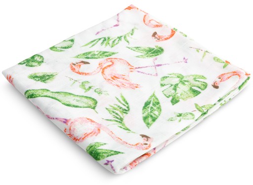 MUSLÍNOVÁ PLIENKA 70X80 CM PLIENKA FLAMINGO