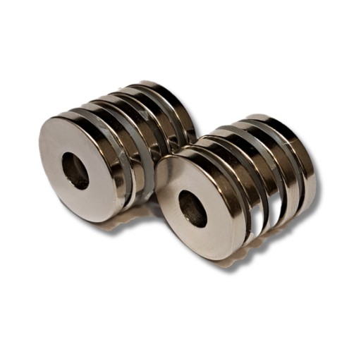 Neodymový prstencový magnet MP 17X6X2.5 N42 10 kusov Silný