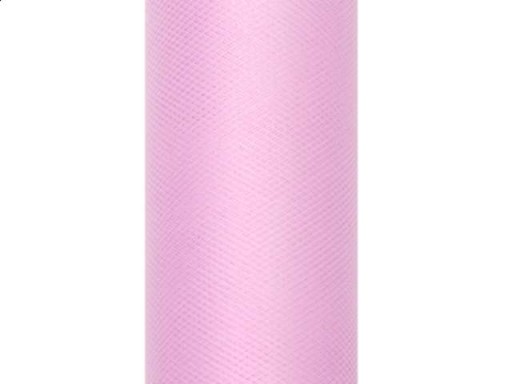 Tyl na cievke 30 cm x 9 m ružová svadobná svadba