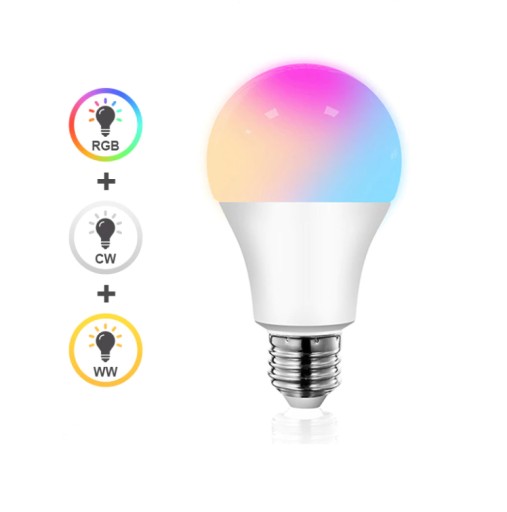 E27 12W CCD smart LED žiarovka, stmievateľná BT RGB