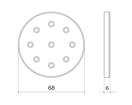 LED SVIETIDLÁ 12VDC 2W TEPLÁ BIELA 2700K OPLED 23/BC