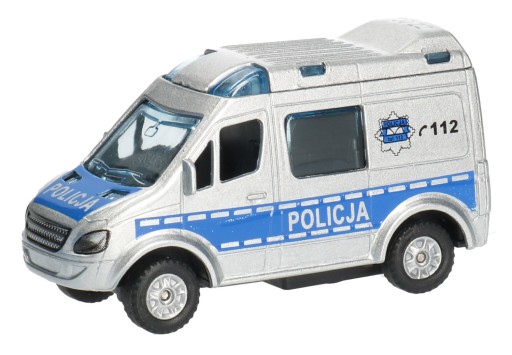 Kovové auto POLICE autobus 6891