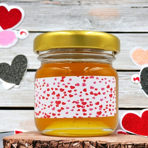 MED mini Med na VALENTÍNA v tégliku 40g s nálepkou Darčekový darček
