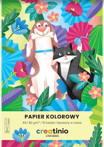 FAREBNÝ PAPIER A5 10 listov 80g CREATINIO