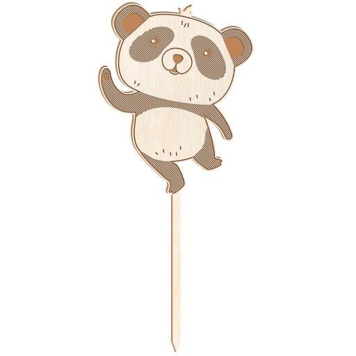 OZDOBA NA NARODENINOVEJ TORTE TOPPER panda 25cm