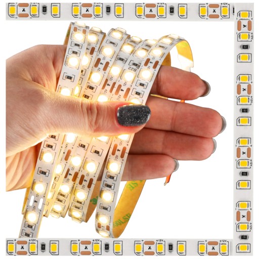 LED pás 14,4W/1m 12V 1M 100CM VÝKONNÝ SMD 5050 Pre osvetlenie nábytku 3 farby
