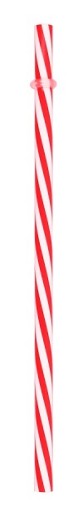 ČERVENÁ RÚRA 19cm NA ŠŤAVY, NÁPOJE, KOKTEJLY