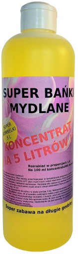 Tekutina na mydlové bubliny Liter KONCENTRÁT na 5L