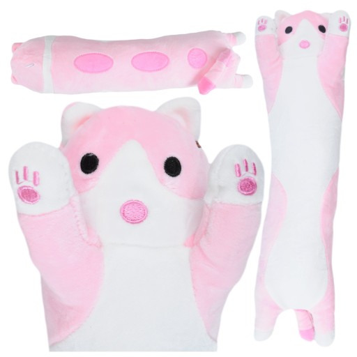 DLHÝ MASKOT MASKOT PLYŠOVÝ VANKÚŠ PRE MAČKU 50cm XXL