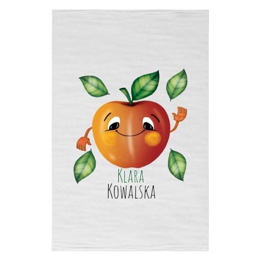 Uterák do škôlky 30x50 + Meno JABLKO