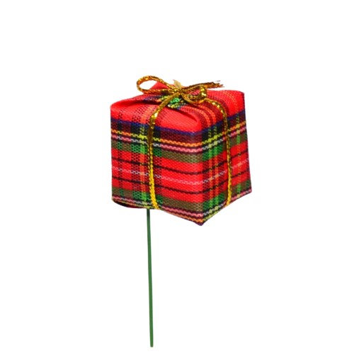 Darčekové darčeky piky tartan 4ks čelenka