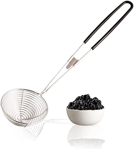 Cedník mini naberačka 7 cm na horúci hrniec a wok, oceľ