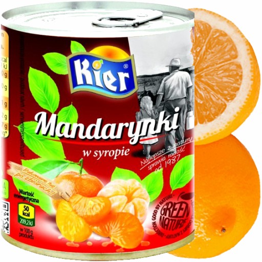 Mandarínky v cukrovom sirupe Kier