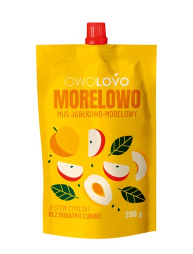 OWOLOVO Jablkovo-marhuľová pena 200g bez cukru