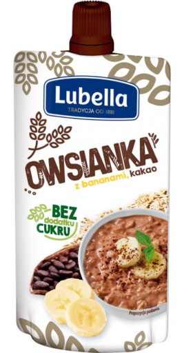 Lubella Mousse Ovsené vločky kakaový banán 100g x 2