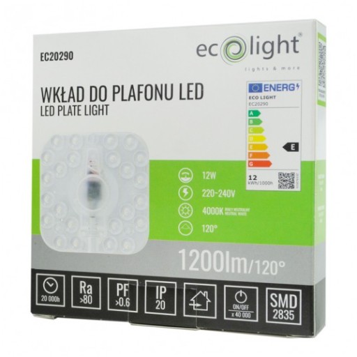 Vložka do stropného LED svietidla 12W 4000K 1200lm